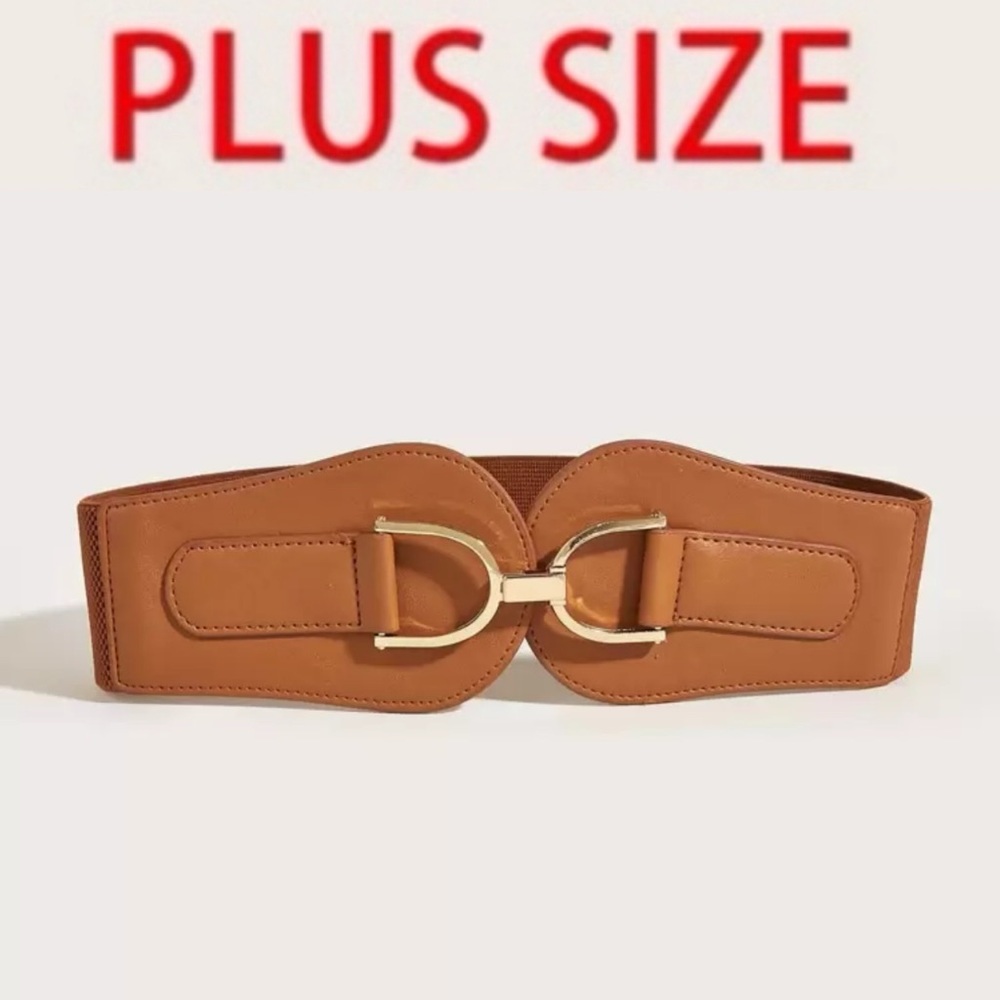 🤎 PLUS Faux Leather Stretch Belt 🤎
